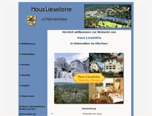 Tablet Screenshot of hauslieselotte.de